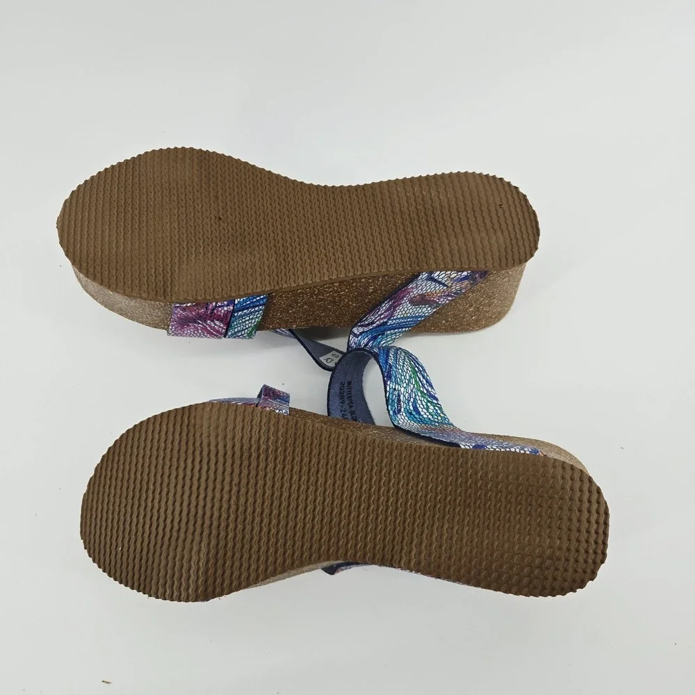 Spring Step Butterpea Wedge Slide Strappy Sandal Women's Size‎ US 7.5 EU 38